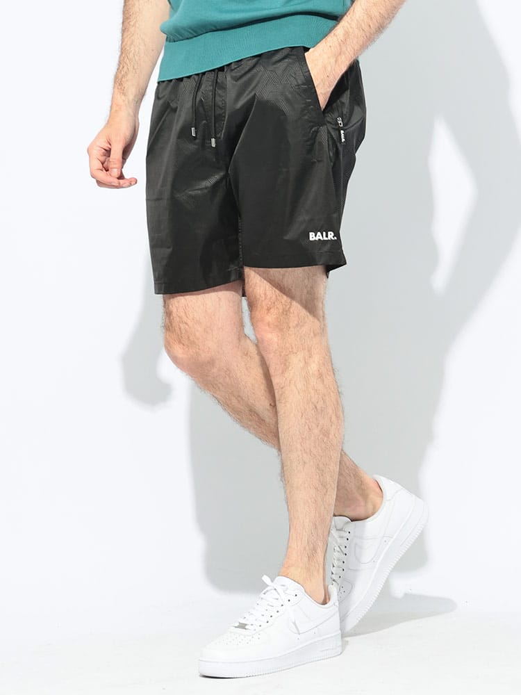BALR. (ボーラー) 水陸両用 モノグラム総柄 メッシュインナー スイム 