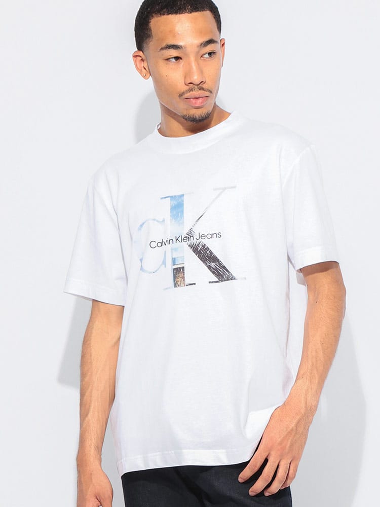 Calvin Klein (カルバンクライン) フォトロゴ クルーネック 半袖 T 
