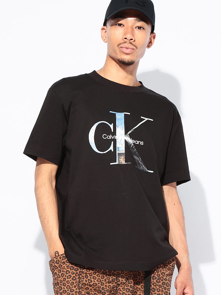 Calvin Klein (カルバンクライン) フォトロゴ クルーネック 半袖 Tシャツ メンズ
