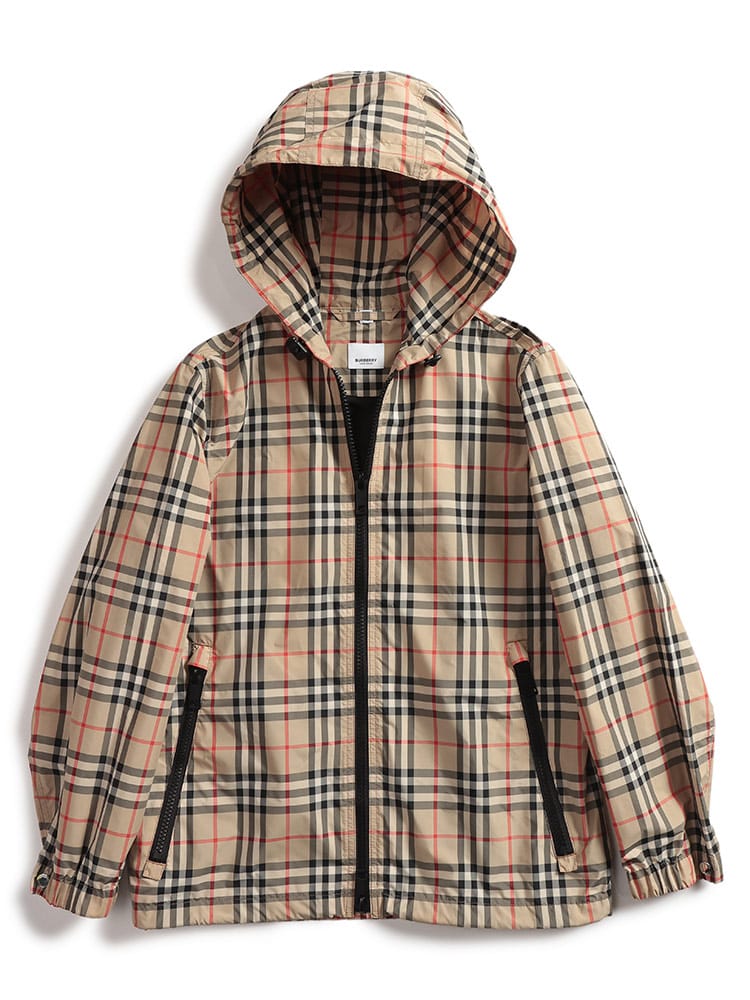 BURBERRY (バーバリー) チェック柄 フルジップ ブルゾン レディース