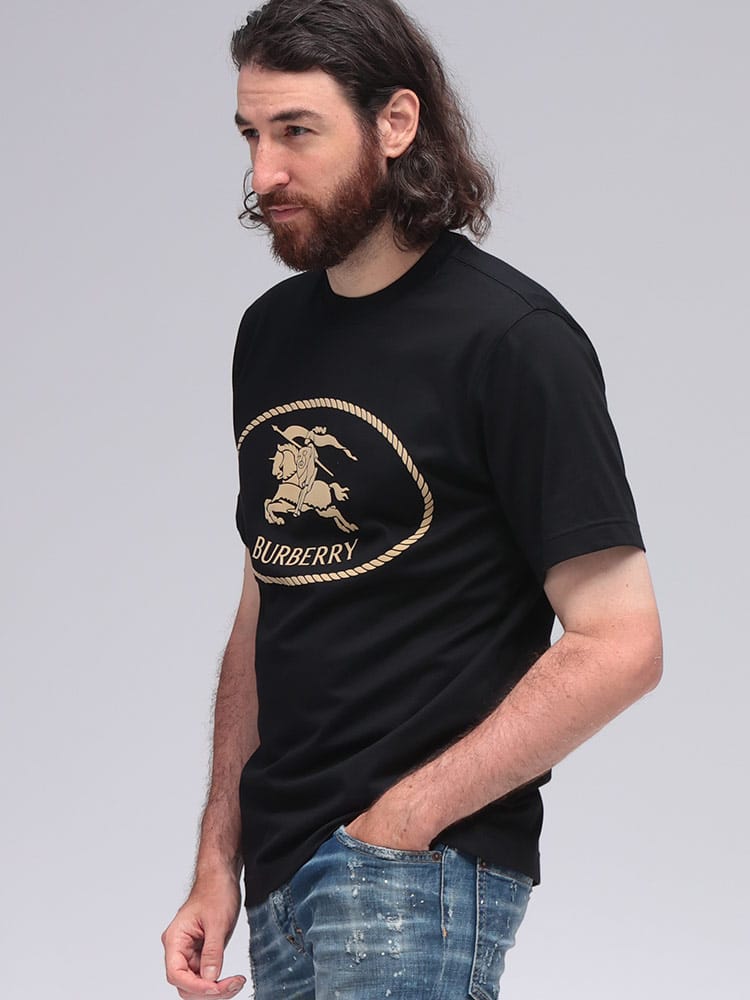 BURBERRY (バーバリー) ナイトスタンプ コットン クルーネック 半袖Tシャツ BB8110953 メンズ