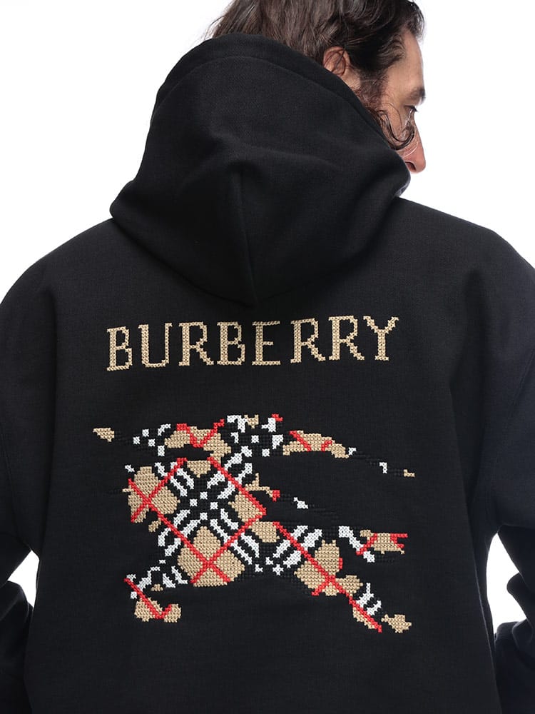 BURBERRY (バーバリー) クロスステッチ EKD コットン プルオーバー 