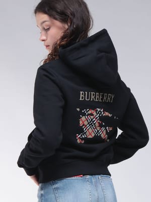 BURBERRY (バーバリー) クロスステッチロゴ プルオーバー パーカー BBL8110966 レディース