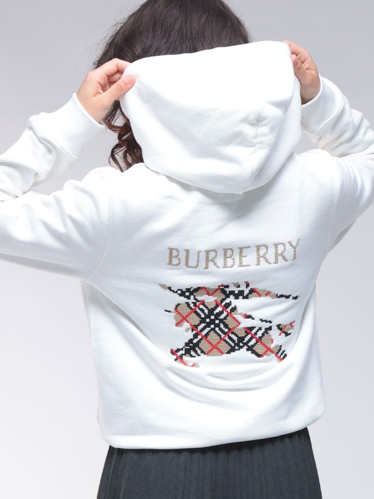 BURBERRY (バーバリー) クロスステッチロゴ プルオーバー パーカー BBL8110965 レディース