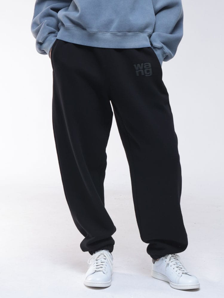 alexanderwang (アレキサンダーワン) ワンポイント スウェットパンツ ESSENTIAL TERRY AWL4CC3244399 レディース