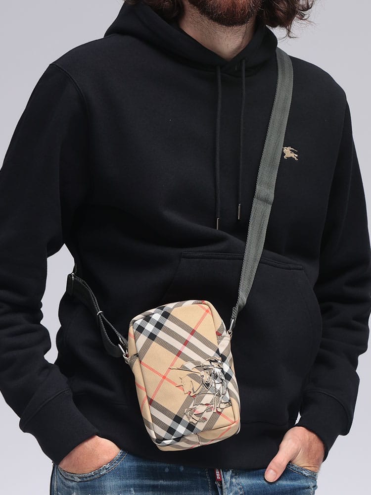 BURBERRY (バーバリー) バーバリーチェック フォンバッグ BB8097637 メンズ