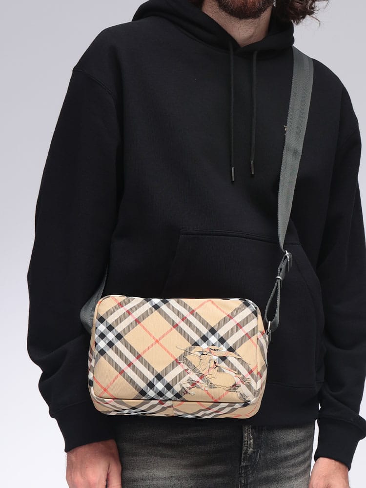 BURBERRY (バーバリー) バーバリーチェック クロスボディバッグ BB8091320 メンズ