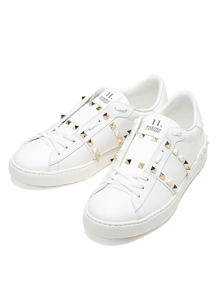 VALENTINO (ヴァレンティノ) ロックスタッズ アンタイトルド カーフスキン スニーカー VL7Y2S0931BHS メンズ