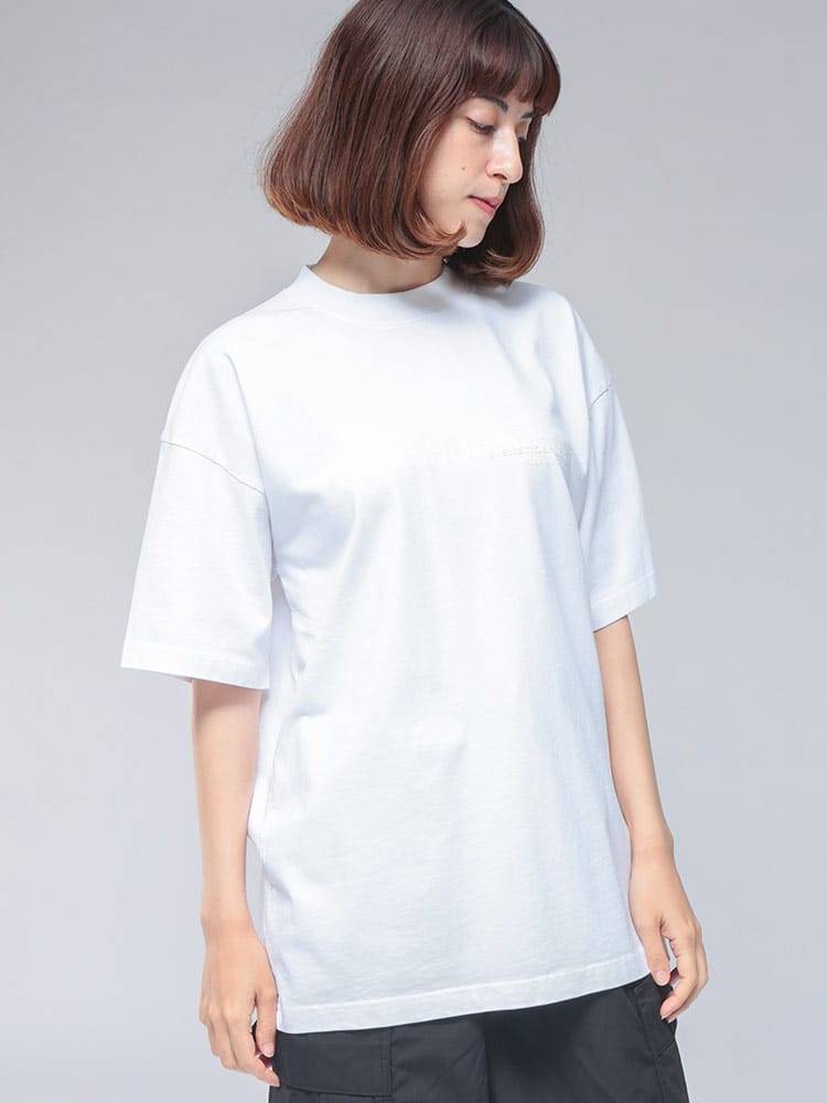 alexanderwang (アレキサンダーワン) フロントロゴプリント 半袖Tシャツ AWLUCC3251847 レディース
