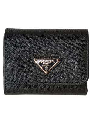 PRADA (プラダ) サフィアーノレザー スナップボタン開閉 コンパクト 