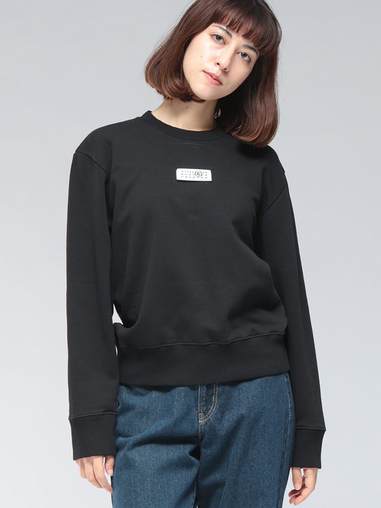 MM6 Maison Margiela (エムエムシックス メゾン マルジェラ) カレンダータグ ワンポイントスウェット トレーナー MM6LS52GU0247 レディース