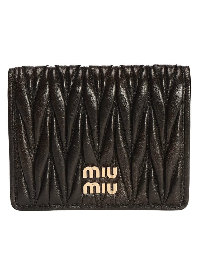 MIU MIU (ミュウミュウ) マテラッセ ヴィンテージ ナッパレザー 財布 MIU5MV204AF6Q レディース