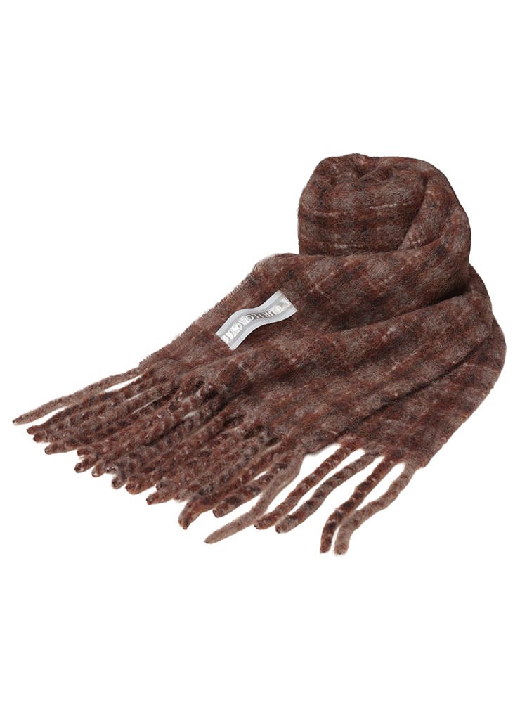 OUR LEGACY (アワーレガシー) アルパカ チェック マフラー ESTATE OLA4258EBF メンズ