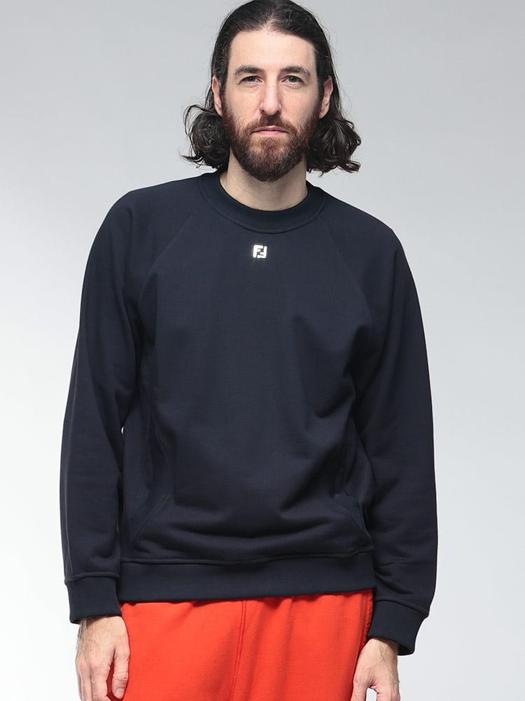 FENDI (フェンディ) ワンポイントロゴ クルーネック トレーナー FDFY1340AOYV メンズ