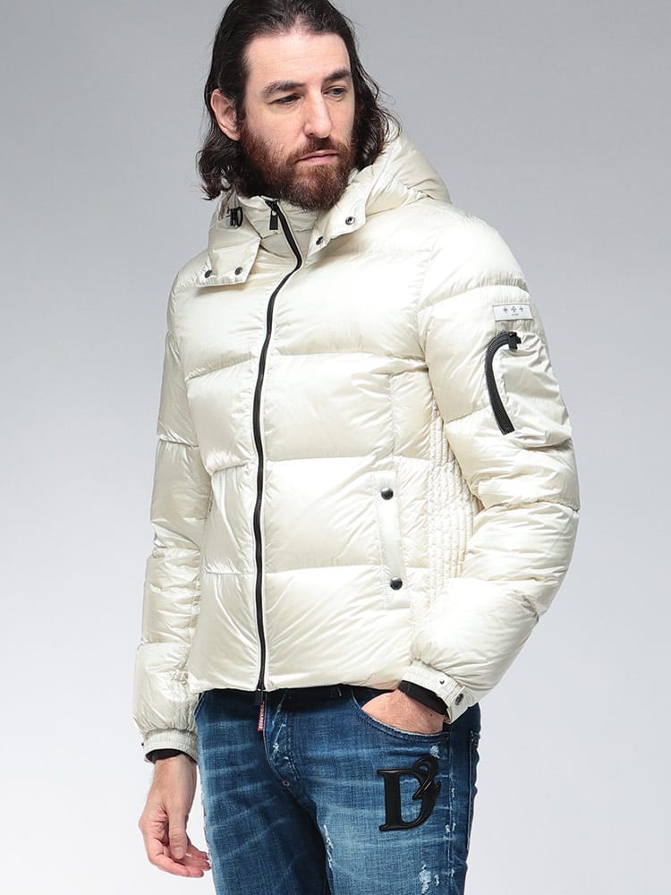 TATRAS (タトラス) フード着脱 袖ポケット フルジップ ダウンジャケット TRBELBO5 メンズ