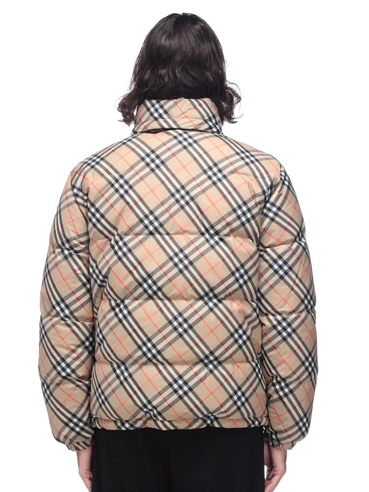 BURBERRY (バーバリー) リバーシブル チェック フルジップ ダウン 