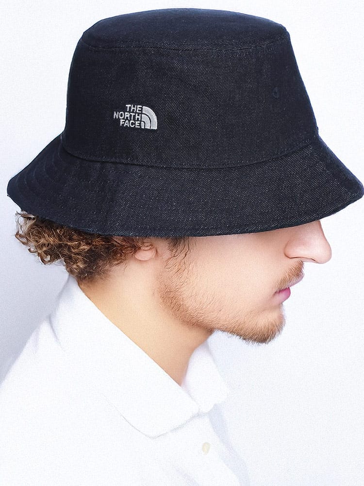 THE NORTH FACE (ザ ノースフェイス) ロゴ デニム ノーム SE バケット NORM SE BUCKET NF0A8CGJAL