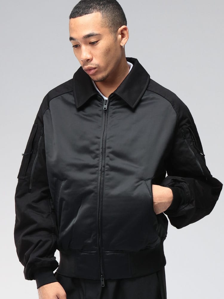 Y-3 (ワイスリー) ユーティリティー ツイル 切り替え ボンバー ジャケット Y3JY4554 メンズ