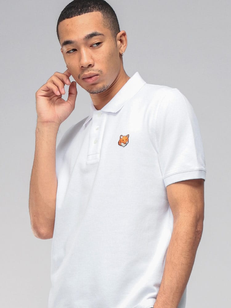 Maison Kitsune (メゾン キツネ) フォックスヘッド 半袖 レギュラー ポロシャツ KNPM0209KP0002 メンズ