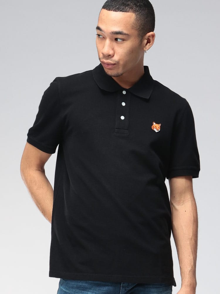 Maison Kitsune (メゾン キツネ) フォックスヘッド 半袖 レギュラー ポロシャツ KNPM0209KP0002 メンズ