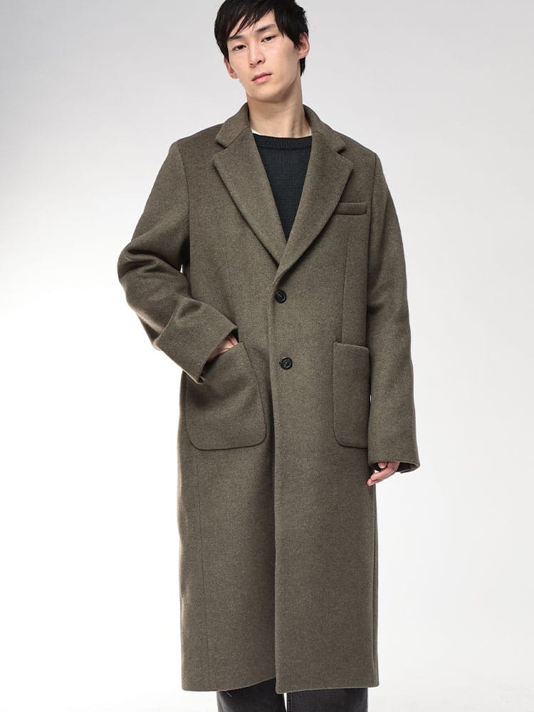 OUR LEGACY (アワーレガシー) ロング丈 チェスターコート シングル ウール ロングコート DISMOSKILMEL OLM4251RD メンズ