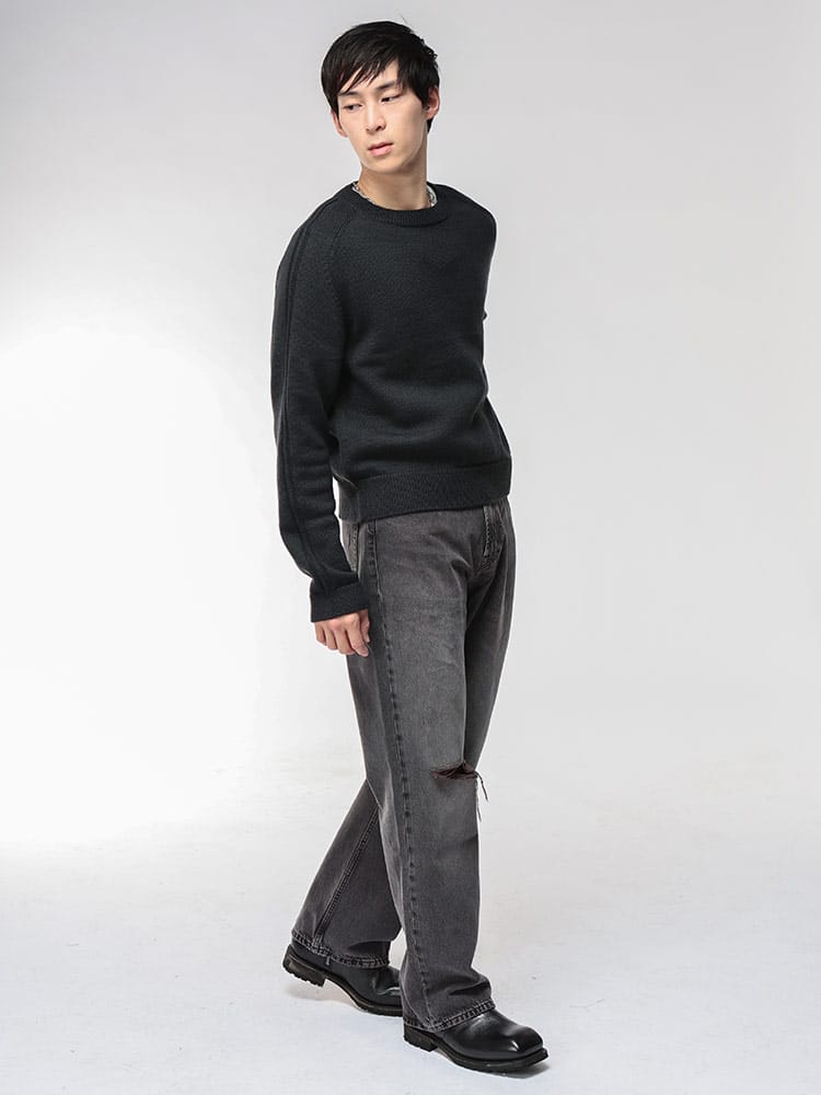 OUR LEGACY (アワーレガシー) 無地 クルーネック ニット Merino 