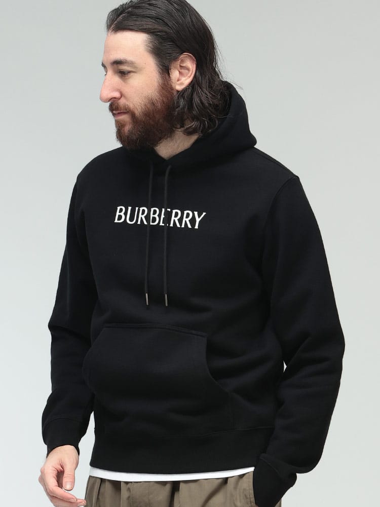 BURBERRY (バーバリー) ロゴ プリント 長袖 スウェット プルオーバー パーカー BB81189991 メンズ
