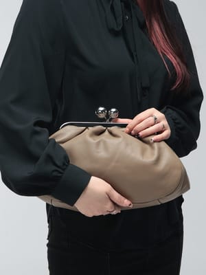 WEEKEND MAX MARA (ウィークエンド マックスマーラ) レディース ハンドバッグ ラムレザー ミディアム パスティチーノ 3way クラッチ バッグ CUBICO クビコ MXLCUBICO5