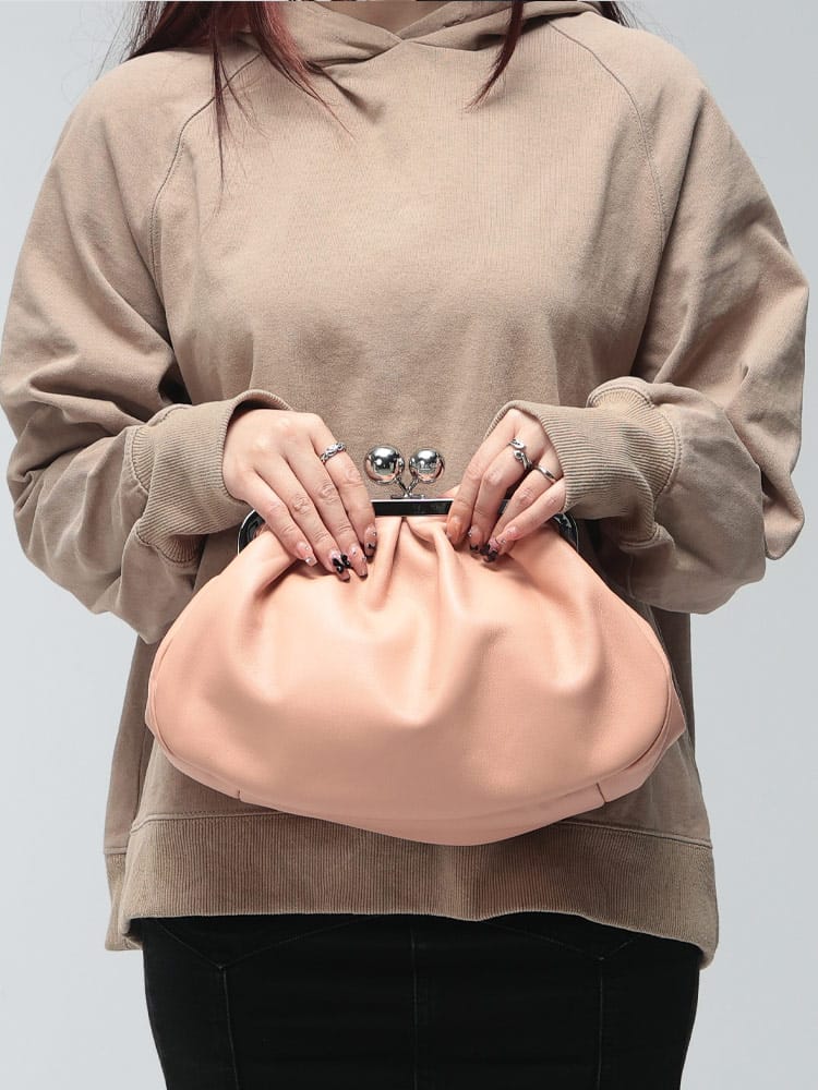 WEEKEND MAX MARA (ウィークエンド マックスマーラ) レディース ハンドバッグ ラムレザー ミディアム パスティチーノ 3way クラッチ バッグ CUBICO クビコ MXLCUBICO5