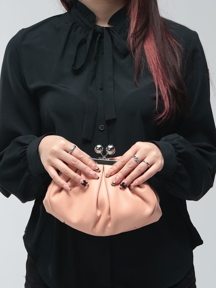 WEEKEND MAX MARA (ウィークエンド マックスマーラ) レディース ハンドバッグ ラムレザー スモール パスティチーノ 2way クラッチ バッグ  PRATI プラ―ティ MXLPRATI5