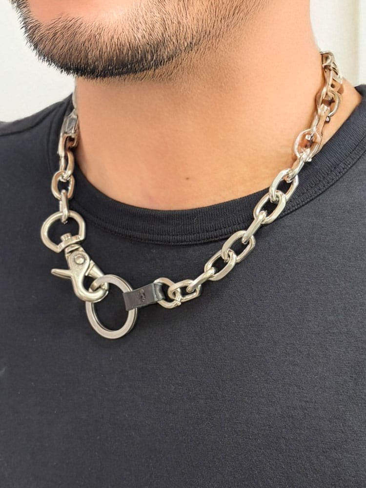 OUR LEGACY (アワーレガシー) メンズ ネックレス ロゴ 2way ウォレットチェーン キーチェーン ネックレス LADON ラドン OLOB2198LM