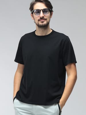 OUR LEGACY (アワーレガシー) メンズ Tシャツ 半袖 無地 クルーネック コットン Tシャツ OLM2206NBL