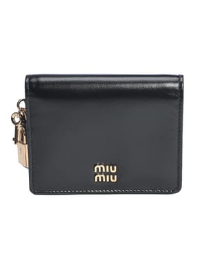 MIU MIU (ミュウミュウ) ナッパレザー マテラッセモチーフ ジップ ミニ 