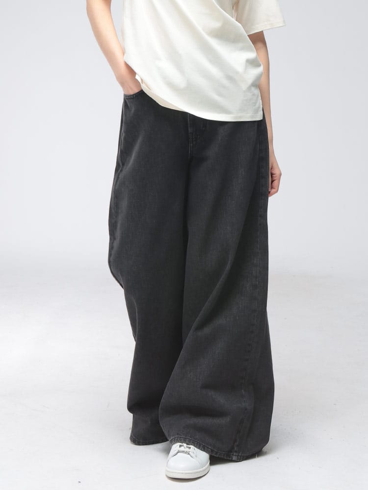 MAX MARA (マックスマーラ) レディース ジーンズ サイドロゴ ジップフライ デニムパンツ MXLVORTICE6