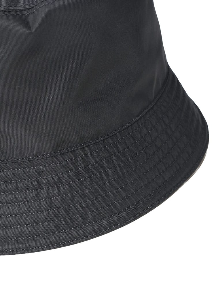 プラダ PRADA Re-Nylon 三角ロゴ バケットハット 帽子 ナイロン 黒 