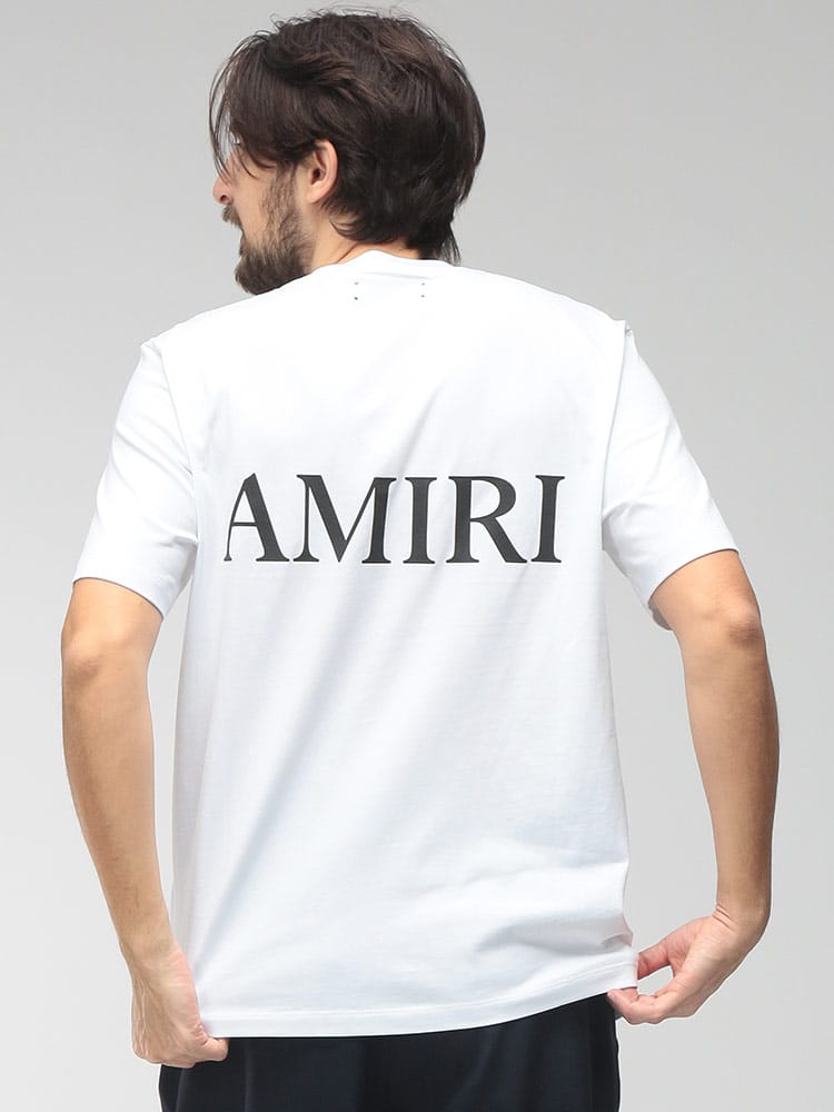 AMIRI (アミリ) メンズ Tシャツ 半袖 胸ロゴ クルーネック カットソー MA CORE LOGO AIAMJYTE1074
