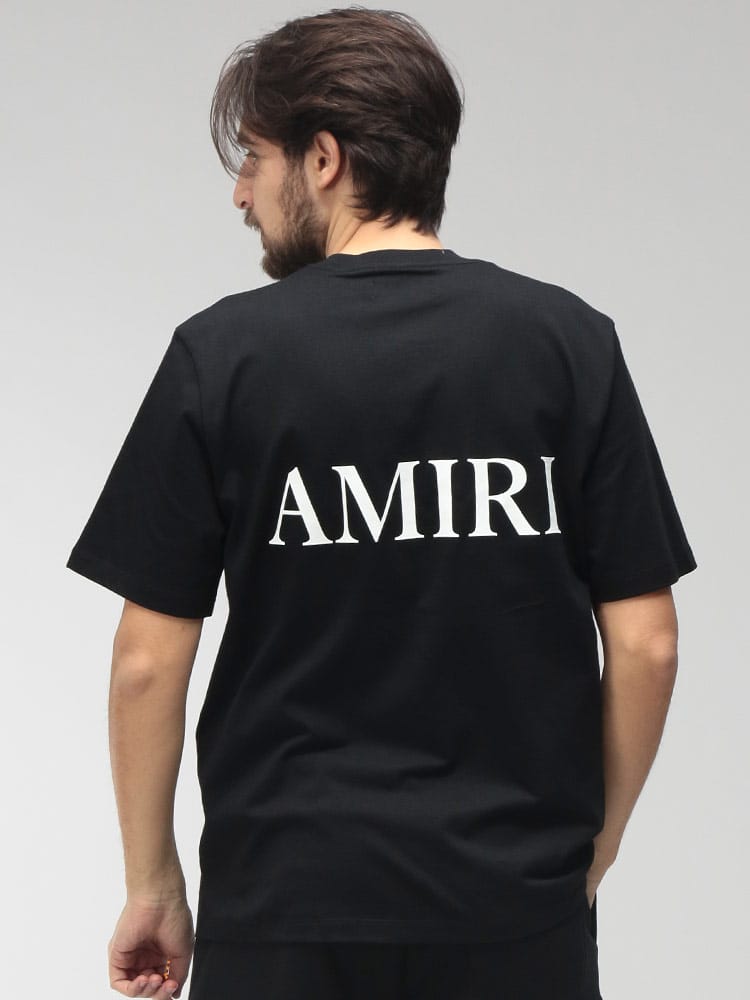 AMIRI (アミリ) メンズ Tシャツ 半袖 胸ロゴ クルーネック カットソー MA CORE LOGO AIAMJYTE1074