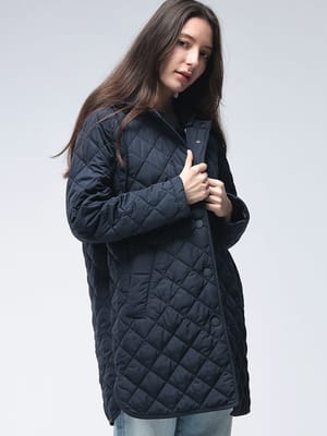 MAX MARA (マックスマーラ) レディース コート フード着脱 ミドル丈 ノーカラー キルティング ブルゾン ERIO エリオ MXLERIO6