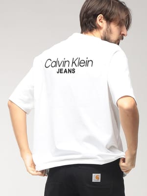 Calvin Klein (カルバンクライン) メンズ Tシャツ 半袖 バックプリント クルーネック カットソー CKLV04RD825G