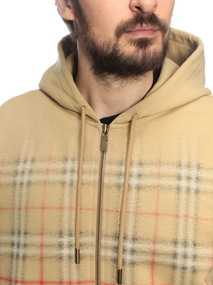 BURBERRY (バーバリー) メンズ パーカー 長袖 グラデーションチェック 