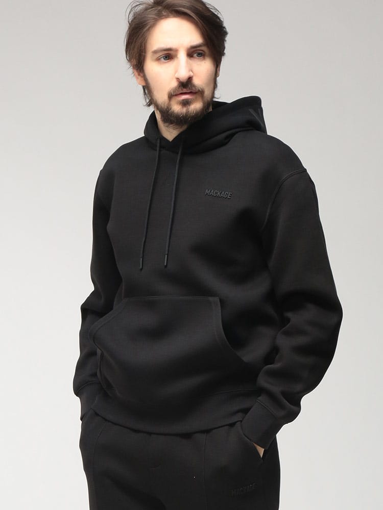 MACKAGE (マッカージュ) メンズ パーカー 長袖 フードロゴ プルオーバー MKGKOLTONZ6