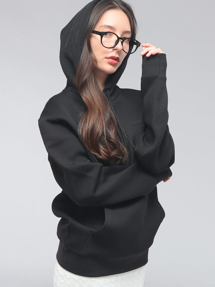 MACKAGE (マッカージュ) レディース パーカー プルオーバー ワンポイントロゴ スムース プルオーバー パーカー MKGLZOSIAZ6