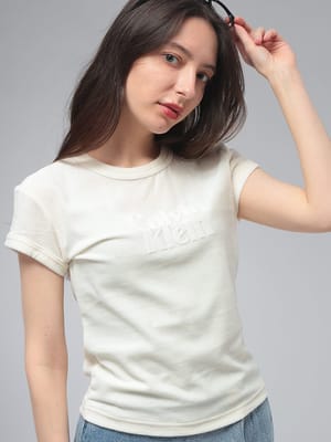 Calvin Klein (カルバンクライン) レディース Tシャツ 半袖 ベロア ロゴ クルーネック カットソー CKLLV047E222G