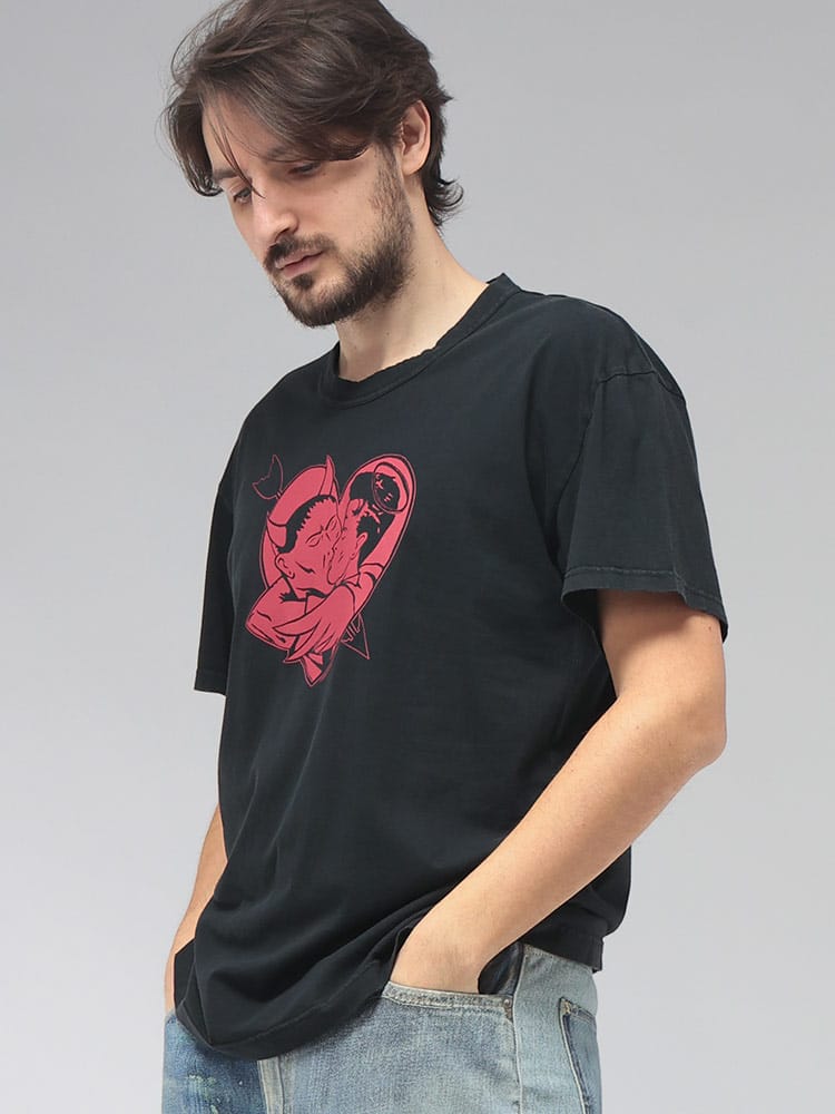 OUR LEGACY (アワーレガシー) メンズ Tシャツ 半袖 フロントプリント クルーネック カットソー Love Story Print OLM2266LL