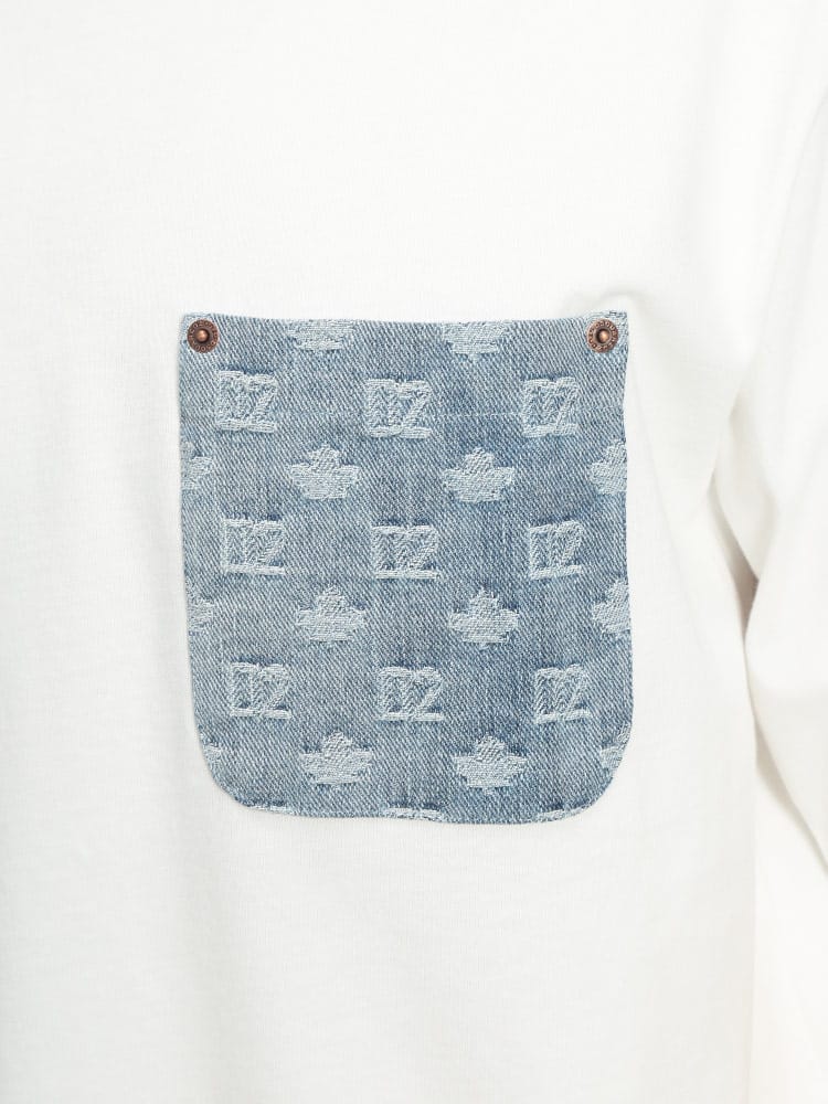 DSQUARED2 (ディースクエアード) メンズ Tシャツ 半袖 モノグラムロゴ 