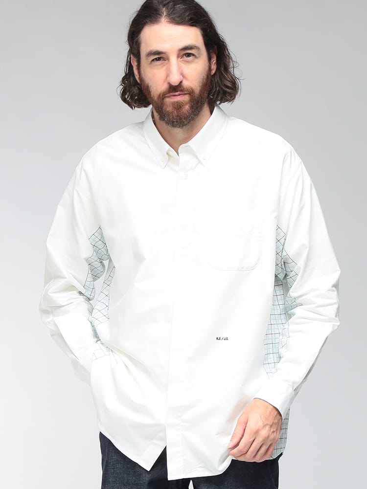 A.P.C. (アーペーセー) メンズ シャツ 長袖 オーガニックコットン FRGMT. JESSICA オックスフォードシャツ APCCOHSXH12677