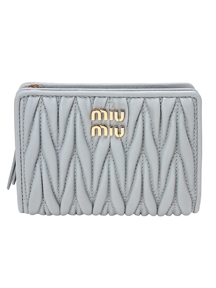 MIU MIU (ミュウミュウ) レディース 財布 マテラッセ レザー 二つ折り カード 小銭 MIU5ML075AFPP