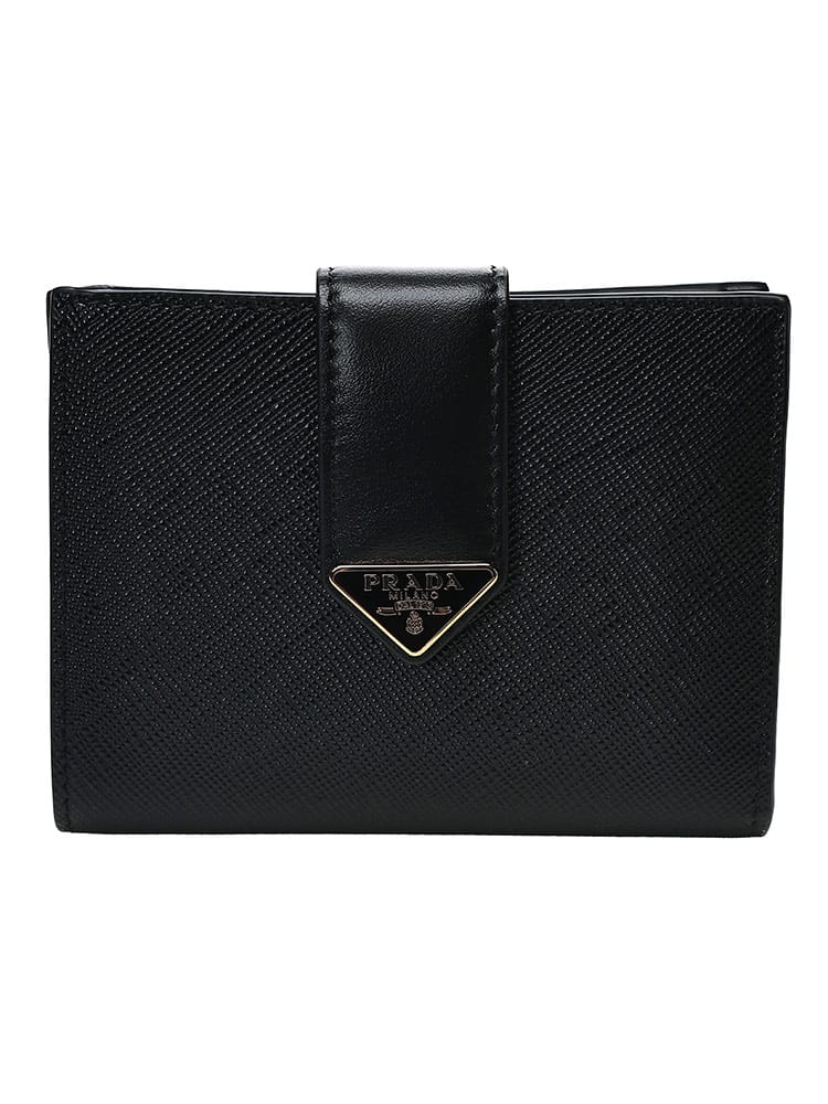 PRADA (プラダ) レディース 財布 サフィアーノタブ レザー 二つ折り スナップ カード 小銭 PRL1MV2042DYG
