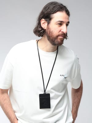A.P.C. (アーペーセー) メンズ カードホルダー レザー ストラップ パスケース APCPXBVVM63052