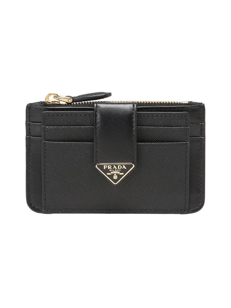 PRADA (プラダ) レディース 財布 サフィアーノ×スムースレザー ロゴ フラグメントケース PRL1MC0382DYG